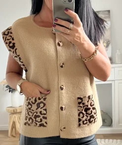 La boutique de Lilie GILET CAMELIANA> Pulls / Gilets