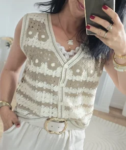 La boutique de Lilie GILET ISIA> Pulls / Gilets