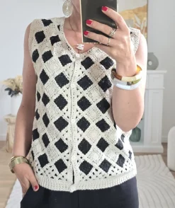 La boutique de Lilie GILET PETRA> Pulls / Gilets