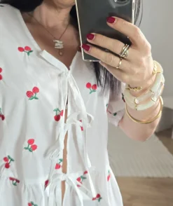 La boutique de Lilie BLOUSE CERISE> Tops / Blouses