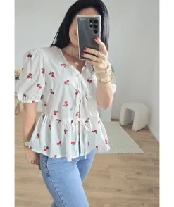 La boutique de Lilie BLOUSE CERISE> Tops / Blouses