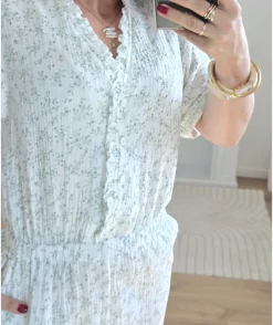 La boutique de Lilie COMBINAISON BLANCHE GAZE DE COTON> Combinaisons
