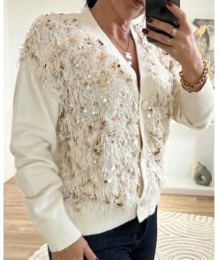 La boutique de Lilie GILET BERENICE> Pulls / Gilets