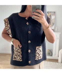 La boutique de Lilie GILET CAMELIANA> Pulls / Gilets