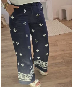 La boutique de Lilie PANTALON CLAIRE EN LIN> Jeans / Pantalons