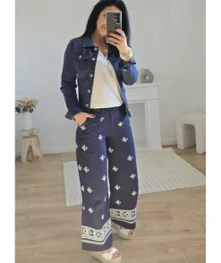 La boutique de Lilie PANTALON CLAIRE EN LIN> Jeans / Pantalons