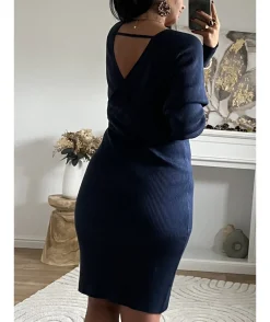 La boutique de Lilie ROBE PULL OLIVINE> Robes