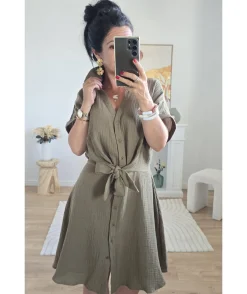 La boutique de Lilie ROBE STEFFY GAZE DE COTON> Robes