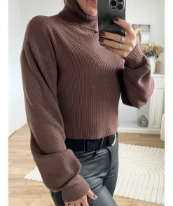 La boutique de Lilie SOUS PULL DEBORAH CROP TOP> Pulls / Gilets