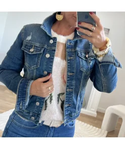 La boutique de Lilie VESTE EN JEANS FLORANE> Vestes