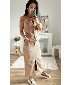 La boutique de Lilie VESTE SANS MANCHE ANNE CECILE> Vestes