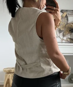 La boutique de Lilie VESTE SANS MANCHE ANNE CECILE> Vestes