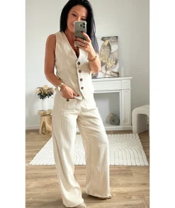 La boutique de Lilie VESTE SANS MANCHE ANNE CECILE> Vestes