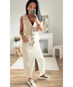 La boutique de Lilie VESTE SANS MANCHE ANNE CECILE> Vestes