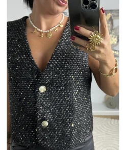 La boutique de Lilie VESTE SANS MANCHE ORNELLA> Vestes