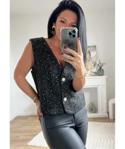 La boutique de Lilie VESTE SANS MANCHE ORNELLA> Vestes
