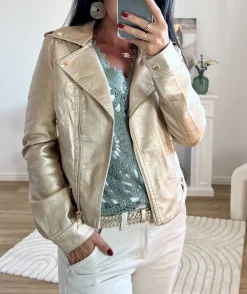 La boutique de Lilie VESTE SIMILI CUIR LAETICIA> Vestes