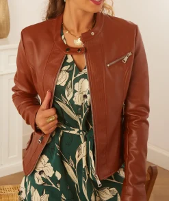 La boutique de Lilie VESTE SIMILI CUIR LEONIA> Vestes