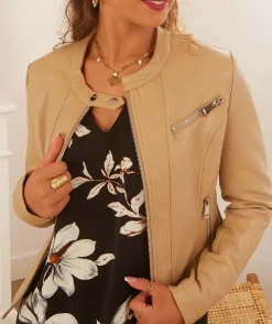 La boutique de Lilie VESTE SIMILI CUIR LEONIA> Vestes