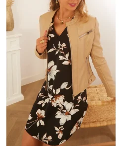 La boutique de Lilie VESTE SIMILI CUIR LEONIA> Vestes